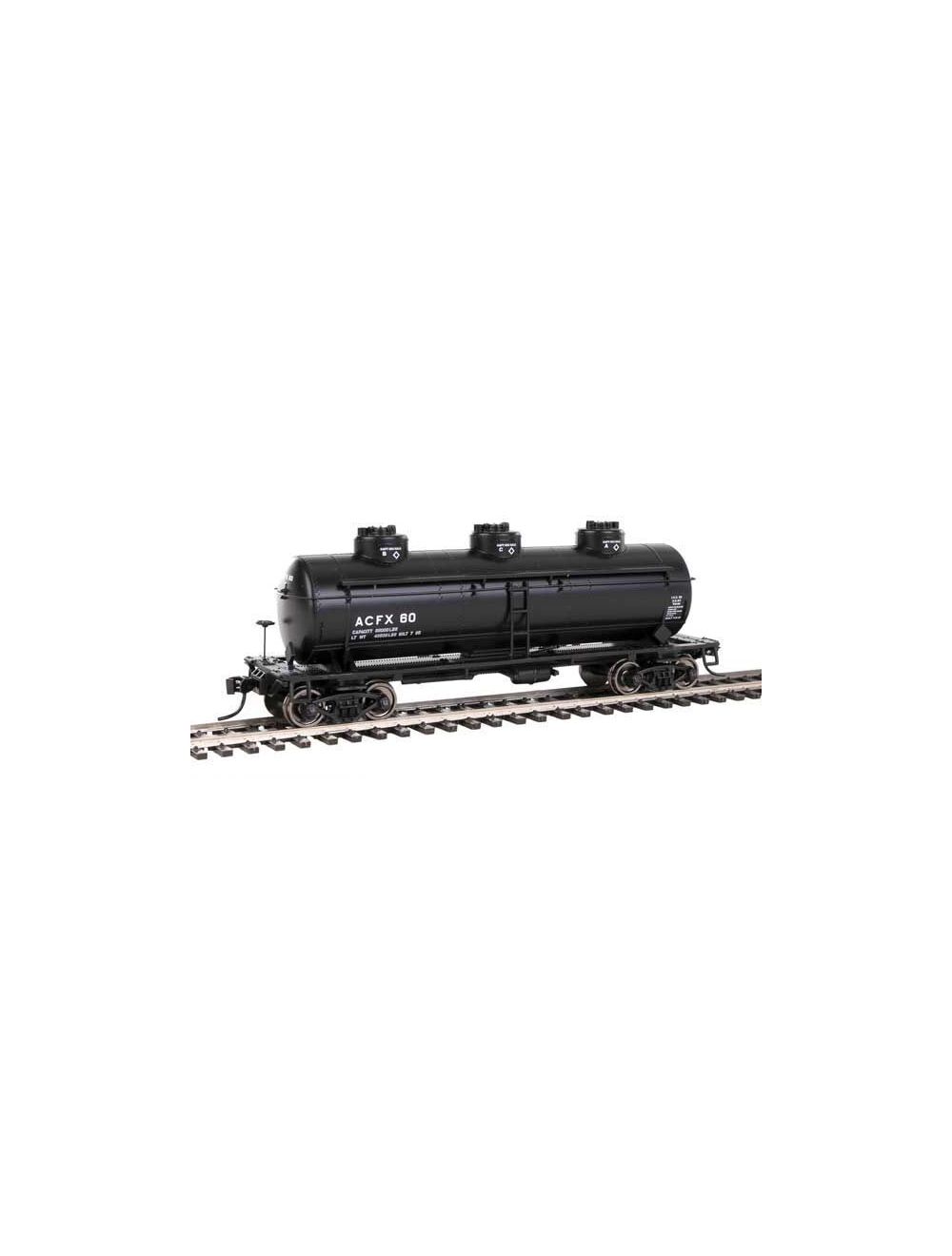 Walthers Mainline 910-1126 HO Scale 36' 3-Dome Tank Car ACFX #61
