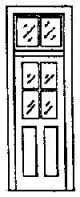 300-5072 DOOR w/ WINDOW-TRANS